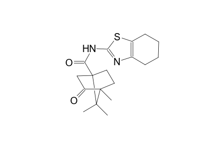4,7,7-trimethyl-3-oxo-N-(4,5,6,7-tetrahydro-1,3-benzothiazol-2-yl)bicyclo[2.2.1]heptane-1-carboxamide