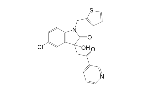 2H-indol-2-one, 5-chloro-1,3-dihydro-3-hydroxy-3-[2-oxo-2-(3-pyridinyl)ethyl]-1-(2-thienylmethyl)-