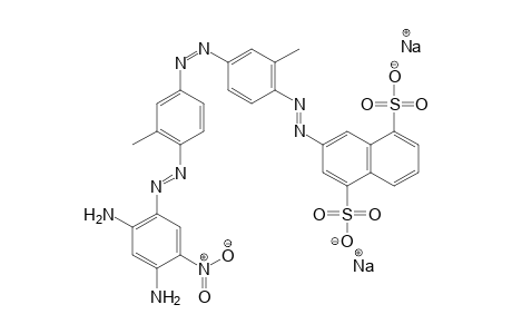 1,5-Naphthalenedisulfonic acid, 3-[[4-[[4-[(2,4-diamino-5-nitrophenyl)azo]-3-methylphenyl]azo]-2-methylphenyl]azo]-, disodium salt