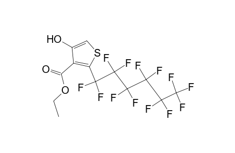 3-Thiophenecarboxylic acid, 4-hydroxy-2-(tridecafluorohexyl)-, ethyl ester