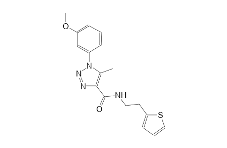 1H-1,2,3-triazole-4-carboxamide, 1-(3-methoxyphenyl)-5-methyl-N-[2-(2-thienyl)ethyl]-