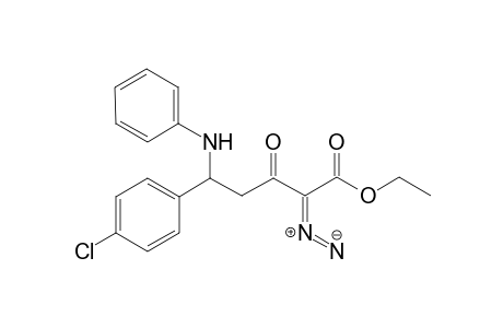 Ethyl 5-(4-chlorophenyl)-2-diazo-3-oxo-5-(phenylamino)pentanoate