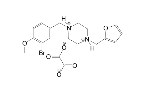1-(3-bromo-4-methoxybenzyl)-4-(2-furylmethyl)piperazinediium oxalate