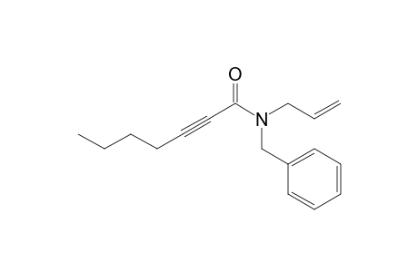 N-Allyl-N-benzyl-2-heptynamide
