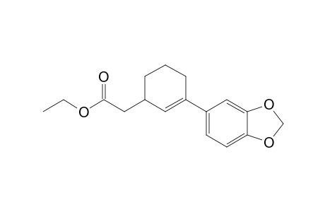 2-[3-(1,3-benzodioxol-5-yl)-1-cyclohex-2-enyl]acetic acid ethyl ester