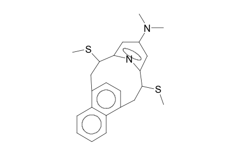 [2](1,4)Naphthaleno[2](2,6)pyridinophane, 17-(dimethylamino)-1,12-bis(methylthio)-, endo-(Z,Z)