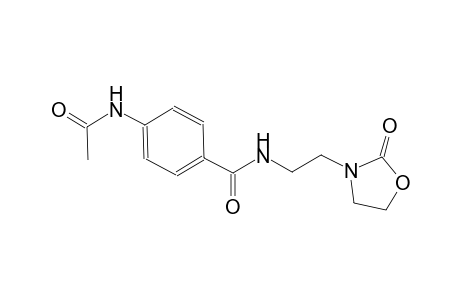 4-(acetylamino)-N-[2-(2-oxo-1,3-oxazolidin-3-yl)ethyl]benzamide