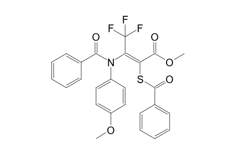 Methyl 3-(N-4-methoxyphenyl-N-benzyl)amino-4,4,4-trifluoro-2-benzoylthio-2-butenoate
