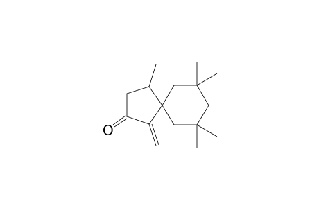 4,7,7,9,9-Pentamethyl-1-methylenespiro[4.5]decan-2-one
