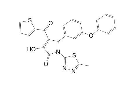 2H-pyrrol-2-one, 1,5-dihydro-3-hydroxy-1-(5-methyl-1,3,4-thiadiazol-2-yl)-5-(3-phenoxyphenyl)-4-(2-thienylcarbonyl)-