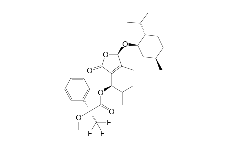 (1R)-1-[(5R)-5-{[(1R,2S,5R)-2-isopropyl-5-methylcyclohexyl]oxy}-4-methyl-2-oxo-2,5-dihydrofuran-3-yl]-2-methylpropyl (2S)-3,3,3-trifluoro-2-methoxy-2-phenylpropanoate