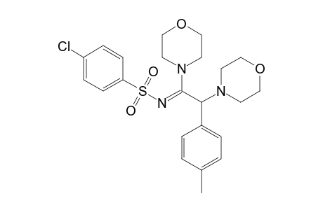 N-[1,2-BIS-(N-MORPHOLYL)-2-(4-METHYLPHENYL)-ETHYLIDENE]-4-CHLOROPHENYLSULFONAMIDE