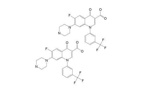 1-(3-TRIFLUOROMETHYLPHENYL)-6-FLUORO-7-PIPERAZINYL-4-OXO-1,4-DIHYDRO-QUINOLINE-3-CARBOXYLIC-ACID