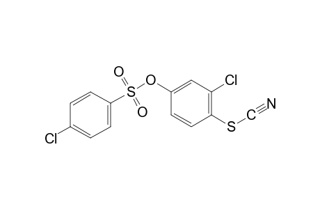 p-chlorobenzenesulfonic acid, 3-chloro-4-thiocyanatophenyl ester