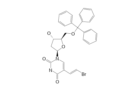 5'-O-TRIPHENYLMETHYL-BETA-(E)-5-(2-BROMOVINYL)-2'-DEOXYURIDINE