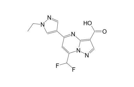 pyrazolo[1,5-a]pyrimidine-3-carboxylic acid, 7-(difluoromethyl)-5-(1-ethyl-1H-pyrazol-4-yl)-