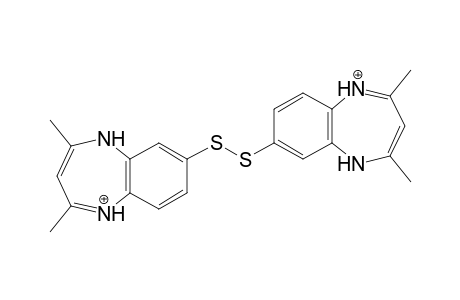 7,7'-Dithio-bis[2,4-dimethyl-5H-benzo[b]-[1,4]diazepin-1-ium] - bis(Trifluoroacetate)