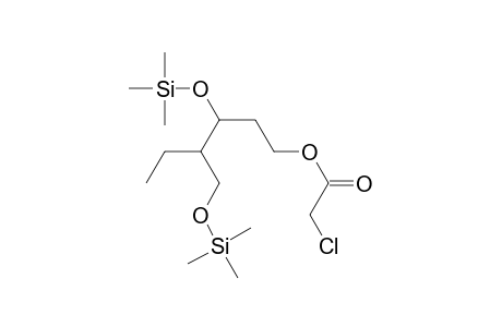 Acetic acid, chloro-, 3-[(trimethylsilyl)oxy]-4-[[(trimethylsilyl)oxy]methyl]hexyl ester