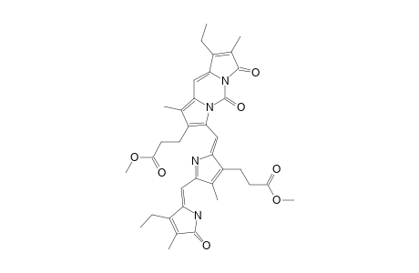 #1;(4Z,10Z,15Z)-N(21),N(22)-CARBONYL-3,17-DIETHYL-8,12-BIS-(2-METHOXYCARBONYLETHYL)-2,7,13,18-TETRAMETHYL-(21H,24H)-BILIN-1,19-DIONE;N(21),N(22)-CARBONY