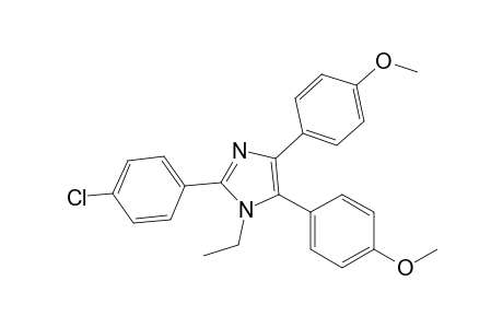 2-(4-Chlorophenyl)-1-ethyl-4,5-bis(4-methoxyphenyl)imidazole