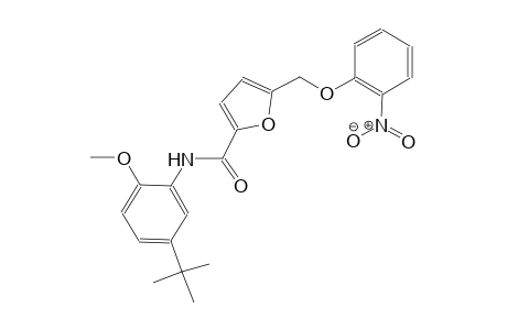 N-(5-tert-butyl-2-methoxyphenyl)-5-[(2-nitrophenoxy)methyl]-2-furamide