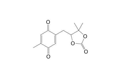 2-((5,5-Dimethyl-2-oxo-1,3-dioxolan-4-yl)methyl)-5-methylcyclohexa-2,5-diene-1,4- dione