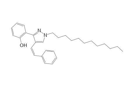 (Z)-1-Dodecyl-3-(2-hydroxyphenyl)-4-styryl-1H-pyrazole