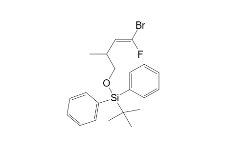 1-BROMO-1-FLUORO-4-(TERT.-BUTYLDIPHENYLSILYLOXY)-ISOBUTENE;TRANS-ISOMER