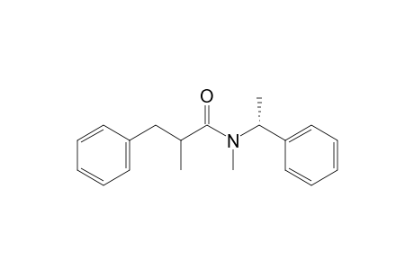 N,2-Dimethyl-3-phenyl-N-[(1R)-1-phenylethyl]propanamide