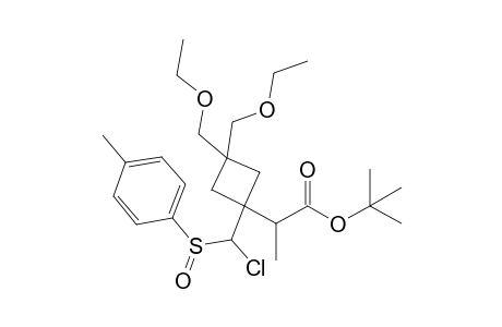 tert-Butyl 2-{1-[chloro(p-tolylsulfinyl)methyl]-3,3-bis(ethoxymethyl)cyclobutyl}propionate
