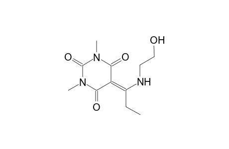 5-{1-[(2-hydroxyethyl)amino]propylidene}-1,3-dimethyl-2,4,6(1H,3H,5H)-pyrimidinetrione