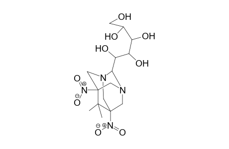 1-C-(6,6-dimethyl-5,7-dinitro-1,3-diazatricyclo[3.3.1.1~3,7~]dec-2-yl)pentitol