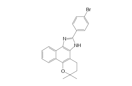 4,5-Dihydro-6,6-dimethyl-6H-2-(4'-bromophenyl)-pyran[b-4,3]naphth[1,2-d]imidazole