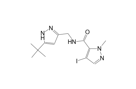 N-[(5-tert-butyl-1H-pyrazol-3-yl)methyl]-4-iodo-1-methyl-1H-pyrazole-5-carboxamide