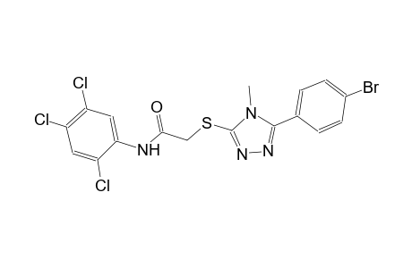 2-{[5-(4-bromophenyl)-4-methyl-4H-1,2,4-triazol-3-yl]sulfanyl}-N-(2,4,5-trichlorophenyl)acetamide