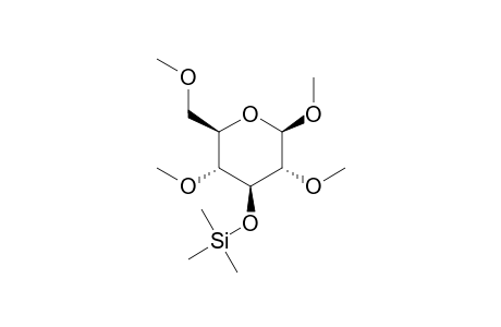 Methyl-2,4,6-tri-O-methyl-3-O-trimethylsilyl-.beta.-D-glucopyranoside