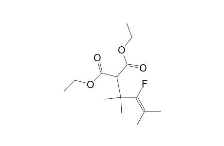 Propanedioic acid, (2-fluoro-1,1,3-trimethyl-2-butenyl)-, diethyl ester