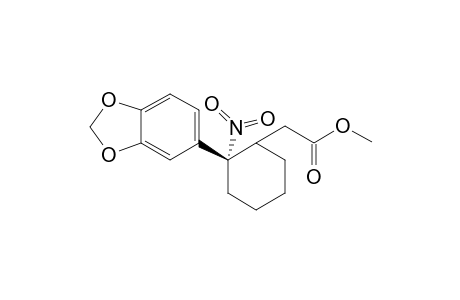 (S)-Methyl [2-(1',3'-benzodioxol-5'-yl)-2-nitrocyclohexyl]acetate