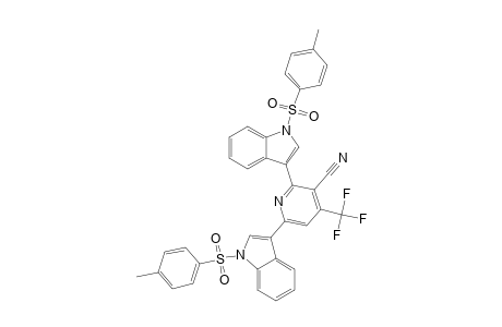 3-CYANO-4-TRIFLUOROMETHYL-2,6-BIS-[3'-(N-TOLUENESULFONYL-INDOLYL)]-PYRIDINE