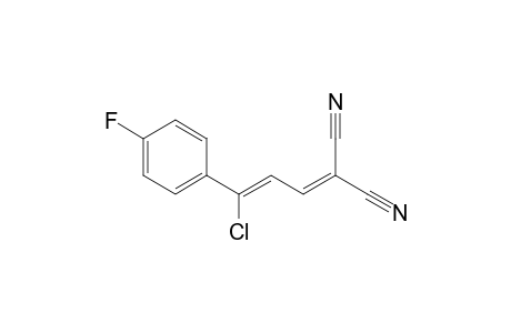2-[(2Z)-3-Chloro-3-(4-fluorophenyl)-2-propenylidene]malononitrile