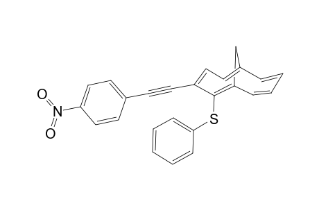 4-[(Nitrophenyl)ethynyl]-5-(phenylthio)bicyclo[4.4.1]undeca-1,3,5,7-pentaene