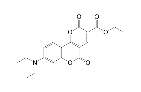 8-(diethylamino)-2,5-dioxo-2H,5H-pyrano[3,2-c][1]benzopyran-3-carboxylic acid, ethyl ester