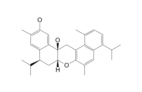 REL-1-BETA,7-DIHYDROXY-2-BETA-H-1,2,3,4-TETRAHYDRO-14.8',2(O).7'-DICADALENOL