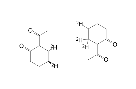 TRANS-2-ACETYL-3,4-DIDEUTERIOCYCLOHEXANONE+3,3,4-TRIDEUTERIOCYCLOHEXANONE;MIXTURE