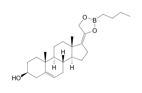 Pregna-5,17(20)-diene-3,20,21-triol, cyclic 20,21-(butylboronate), (3.beta.)-