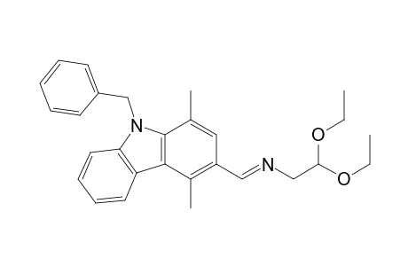 Ethanamine, N-[[1,4-dimethyl-9-(phenylmethyl)-9H-carbazol-3-yl]methylene]-2,2-diethoxy-