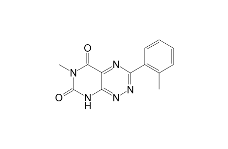 6-Methyl-3-(2-methylphenyl)-5H,6H,7H,8H-pyrimido[5,4-e][1,2,4]triazine-5,7-dione