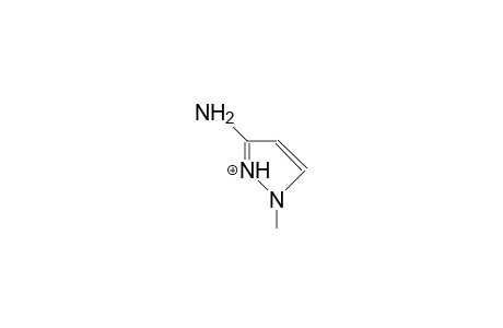 3-Amino-1-methyl-2-pyrazolium cation