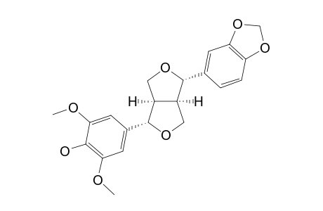 (1-R,2-S,5-R,6-S)-2-(3,4-METHYLENEDIOXYPHENYL)-6-(4-HYDROXY-3,5-DIMETHOXYPHENYL)-3,7-DIOXABICYCLO-[3.3.0]-OCTANE