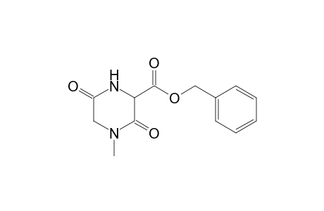 (phenylmethyl) 4-methyl-3,6-bis(oxidanylidene)piperazine-2-carboxylate